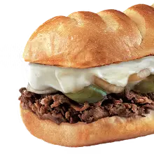 Steak and cheese at fire